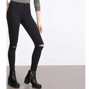 Zara TRF High Waist Skinny Jeans